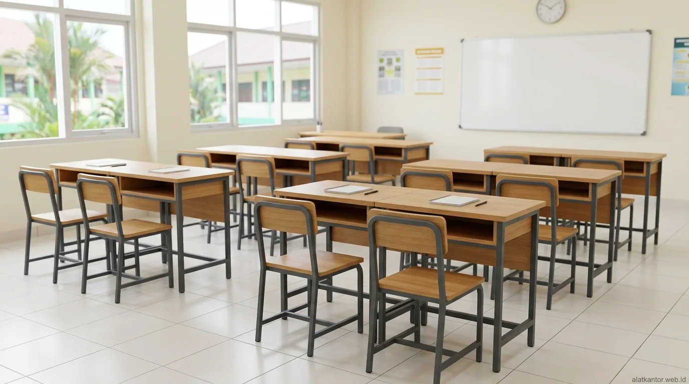 Tips Memilih Meja Sekolah Dua Kursi Rangka Besi